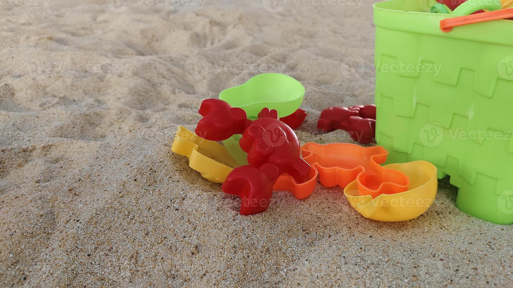 learning and playing for children while playing in the sand photo