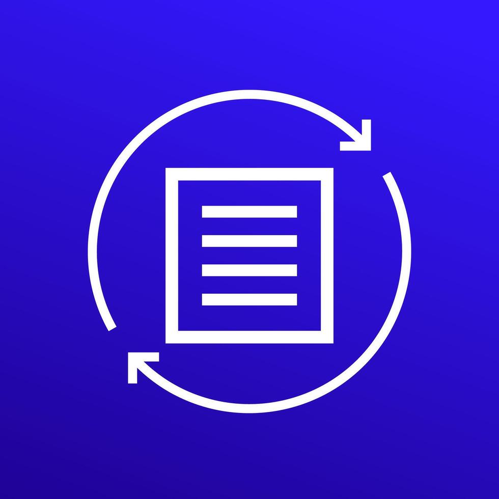 rewrite or edit icon for web vector