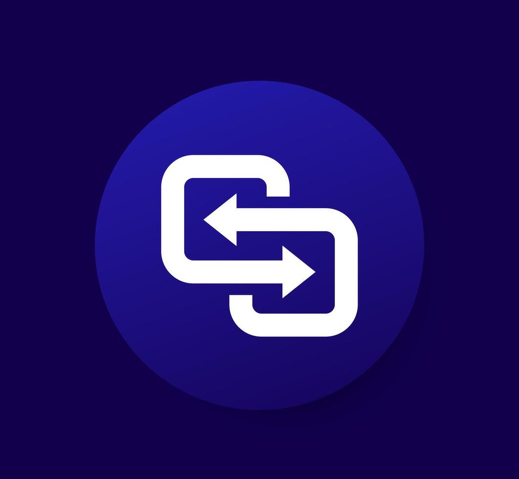 Substitute or replace icon vector