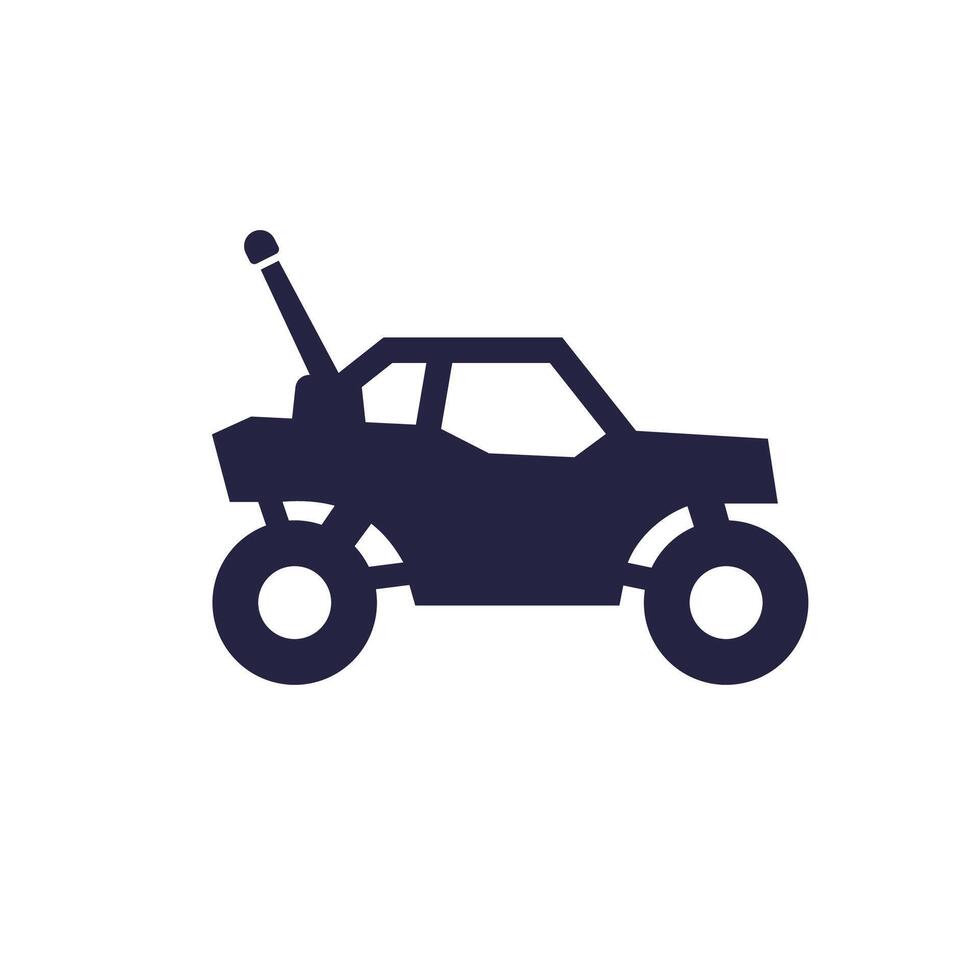 RC car icon on white vector