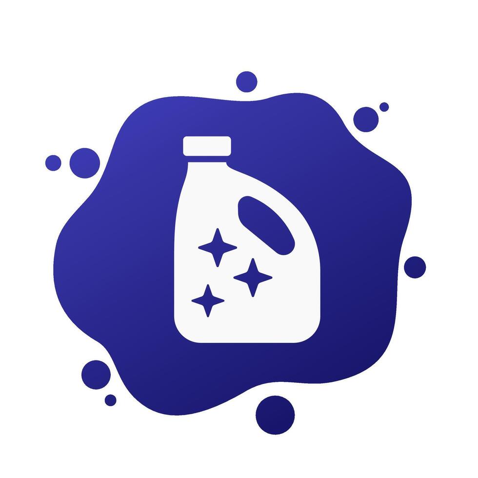 Stain remover, detergent icon, vector