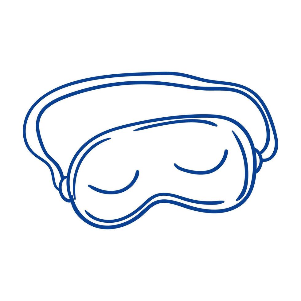 Comfortable sleep mask designed for restful nights and relaxation during travel vector