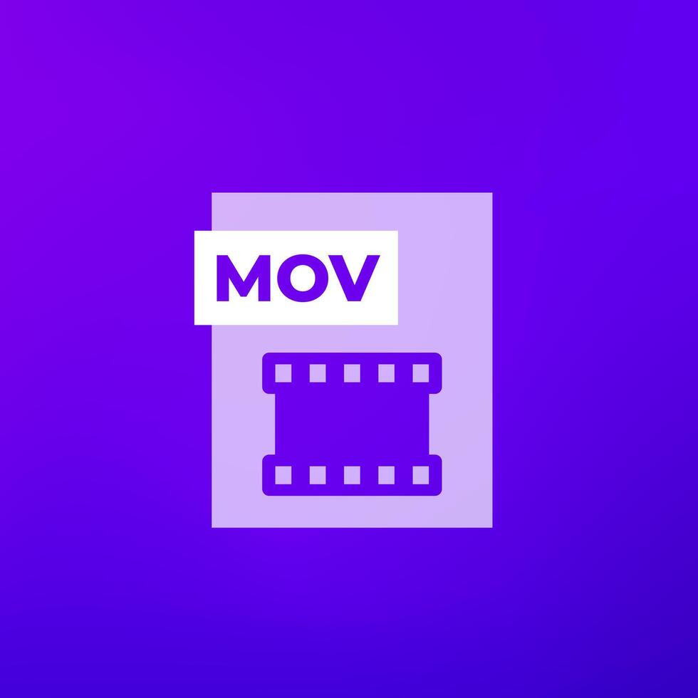 mov file icon, vector