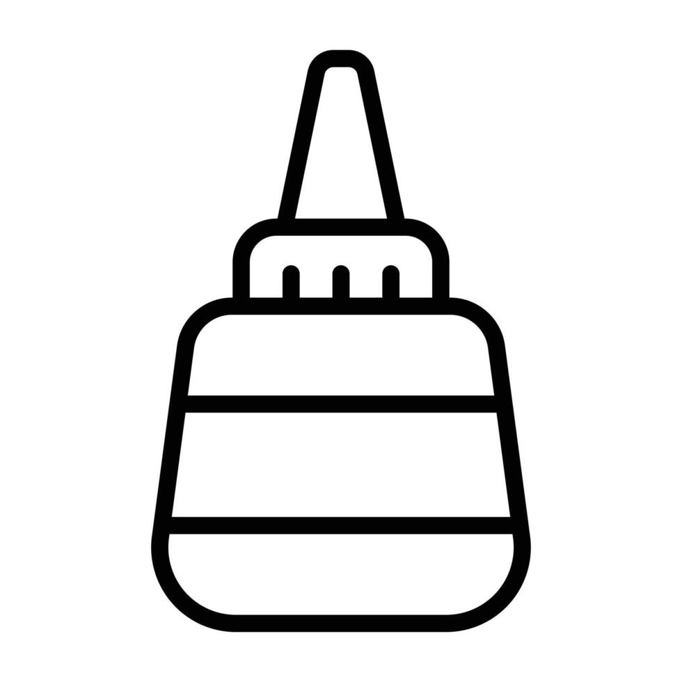 Simple Glue outline icon. The icon can be used for websites, print templates, presentation templates, illustrations, etc vector