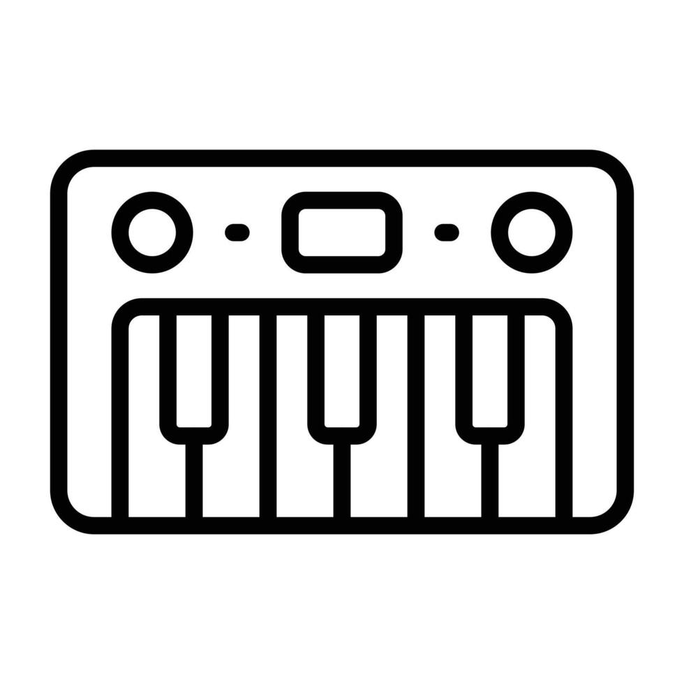 Simple Keyboard outline icon. The icon can be used for websites, print templates, presentation templates, illustrations, etc vector