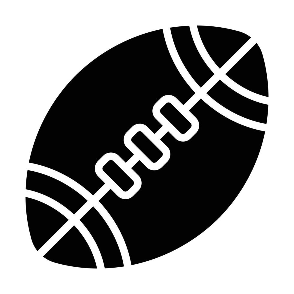 Simple American Football glyph icon. The icon can be used for websites, print templates, presentation templates, illustrations, etc vector