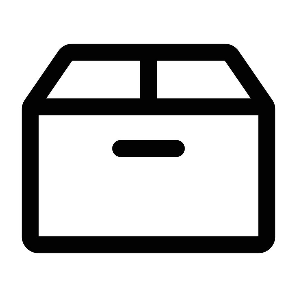 Simple Package outline icon. The icon can be used for websites, print templates, presentation templates, illustrations, etc vector