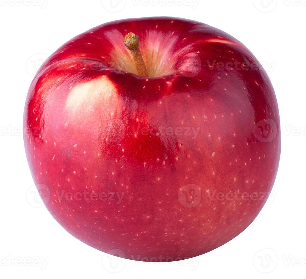 Fresh Bright red apple fruit isolated on a white background photo