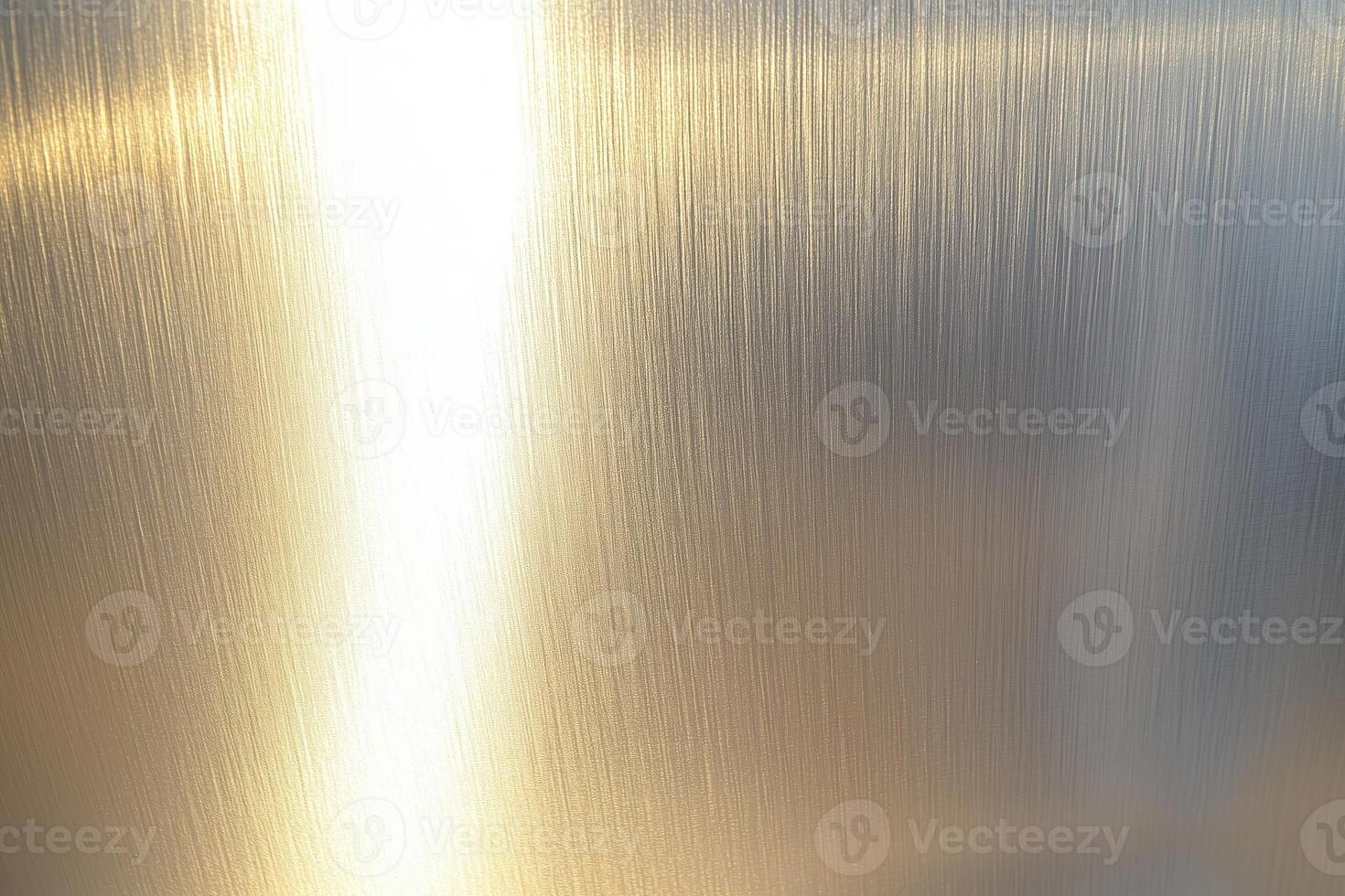Brushed Metal Texture with Strong Highlight - Abstract Gold and Silver Metallic Surface Vertical Reflection photo