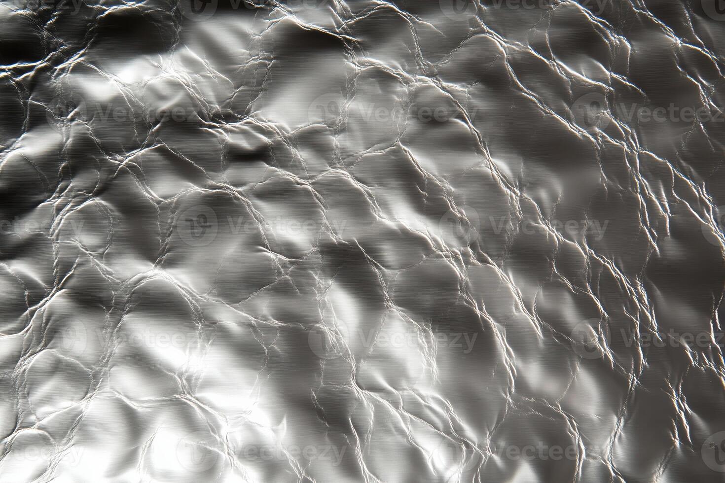Liquid Silver Metal Texture Background - Abstract Wavy Molten Metallic Surface with Textured Ripples Design photo