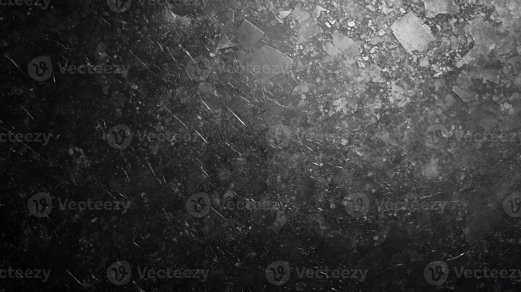 Grunge Dark Texture Background with Speckles - Abstract Black and Gray Surface with Rough Distressed Pattern Design photo