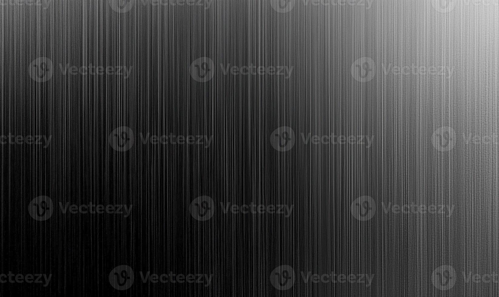 Dark Brushed Metal Texture Background - Abstract Black Metallic Surface with Vertical Lines and Sleek Gradient photo
