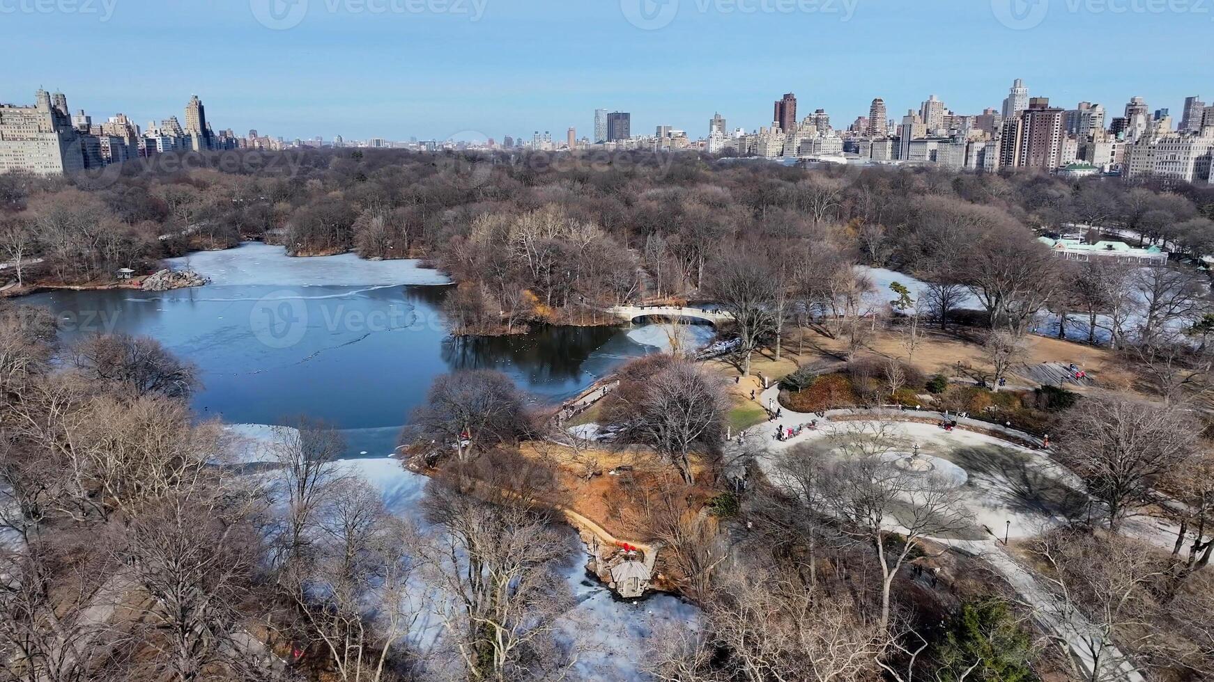 Scenic Central Park at Manhattan New York in United States. Metropolitan Tourism. photo