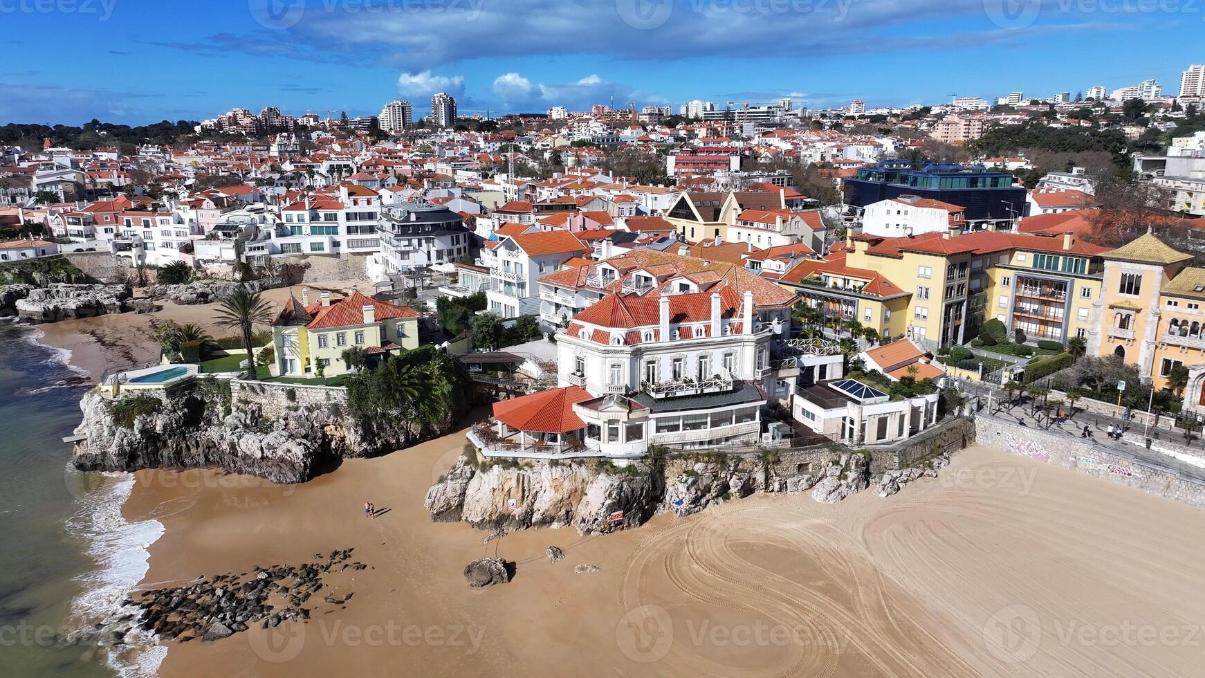 Incredible Cascais Skyline at Cascais District of Lisbon Portugal. Building Metropolis. photo