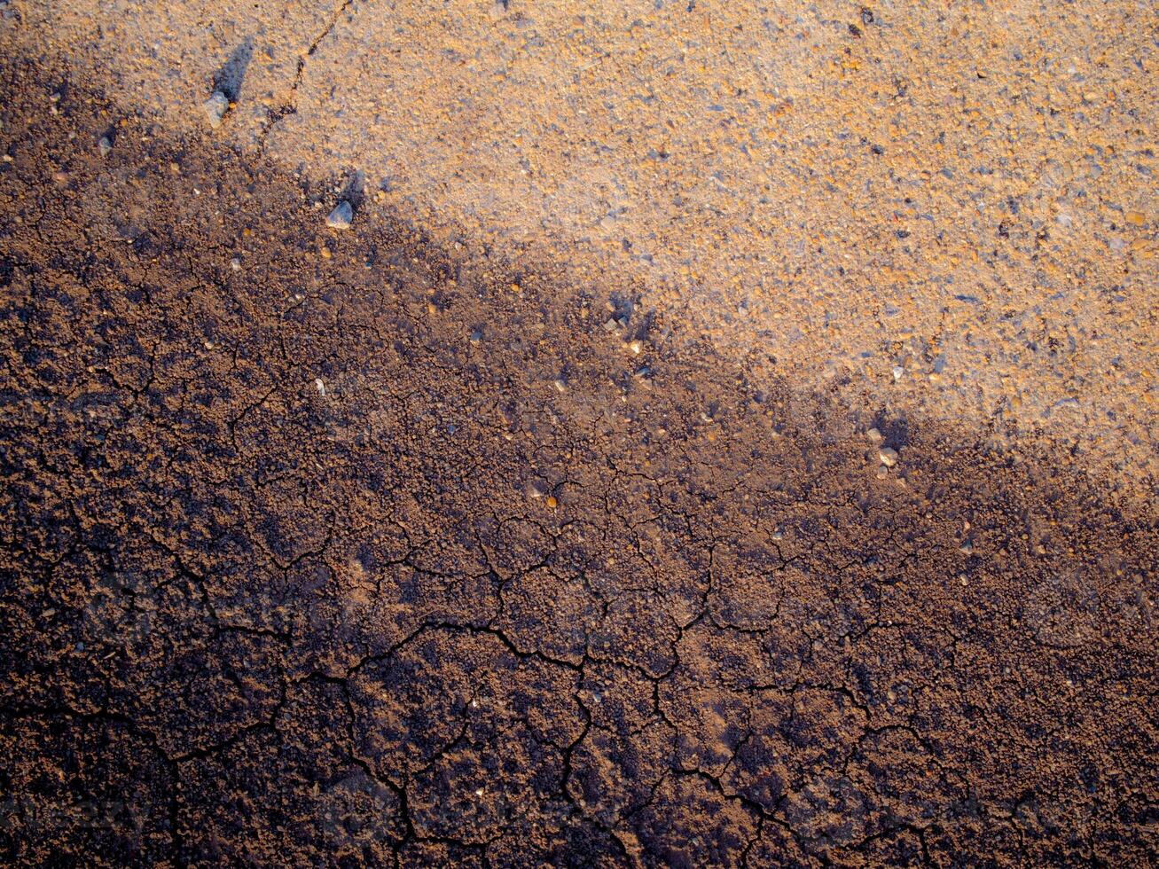 The Convergence of concrete floor and ground photo