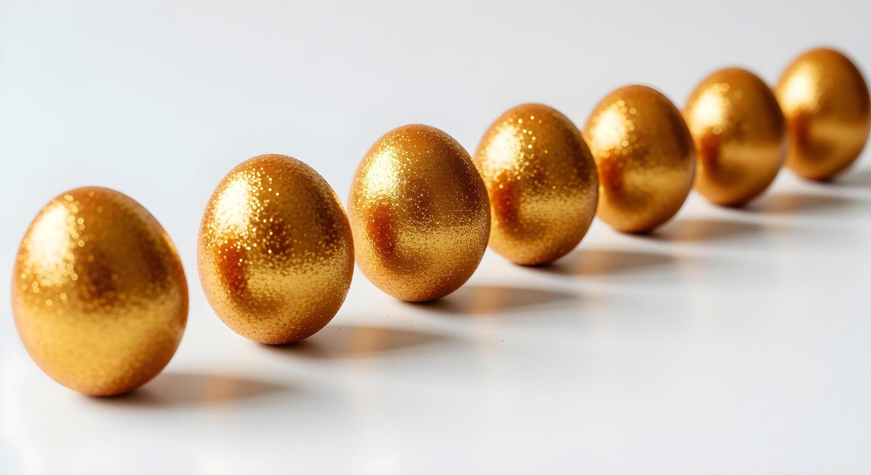 Golden Eggs Symbol of Spring and Easter Celebration photo