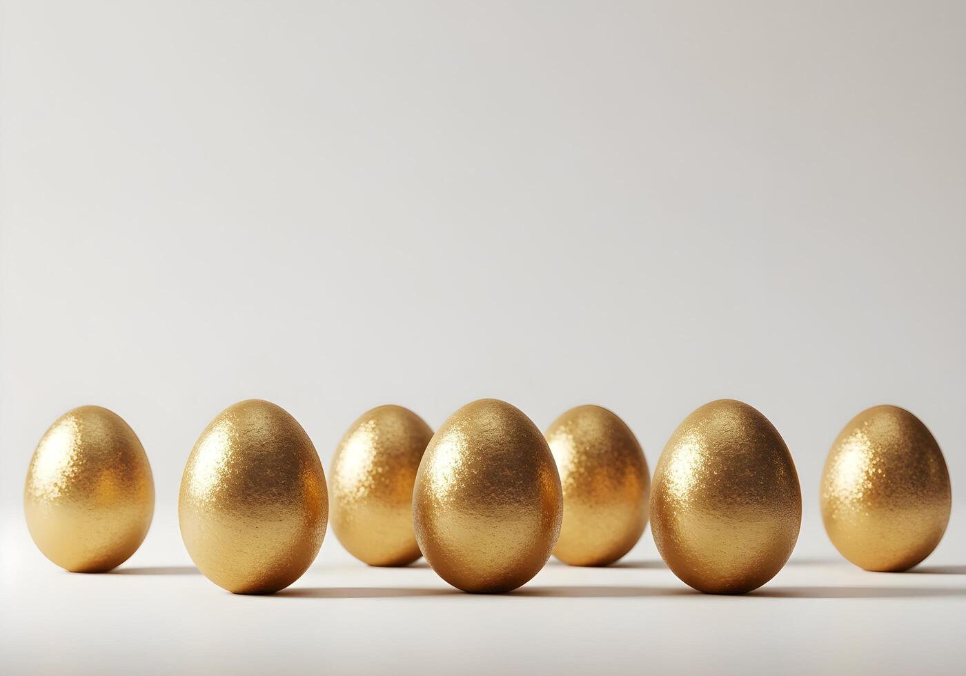 Golden Eggs Symbol of Easter Celebration photo