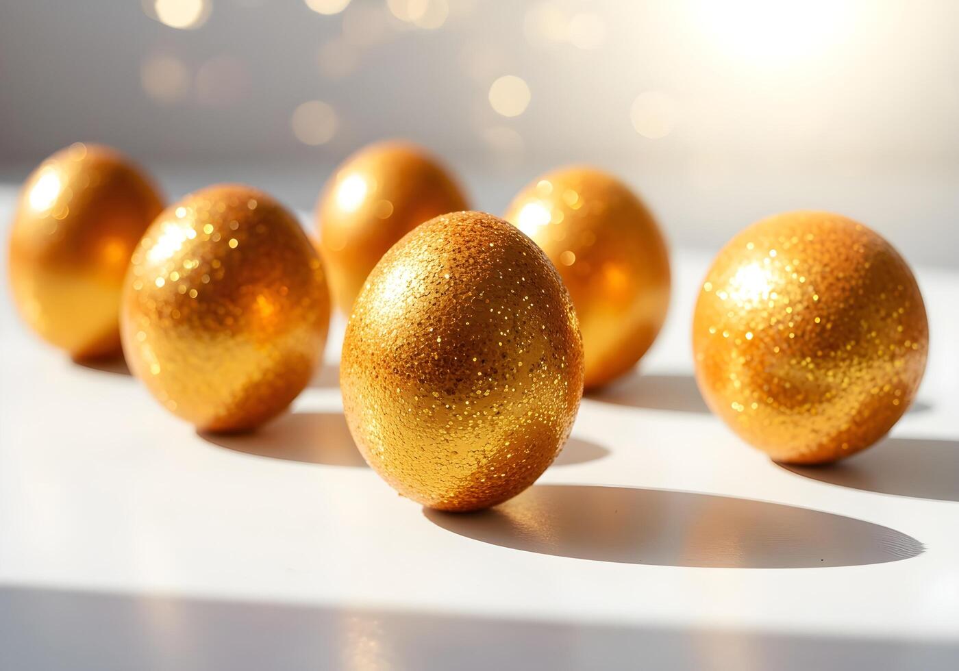 Golden Eggs A Luxurious Easter Decoration photo