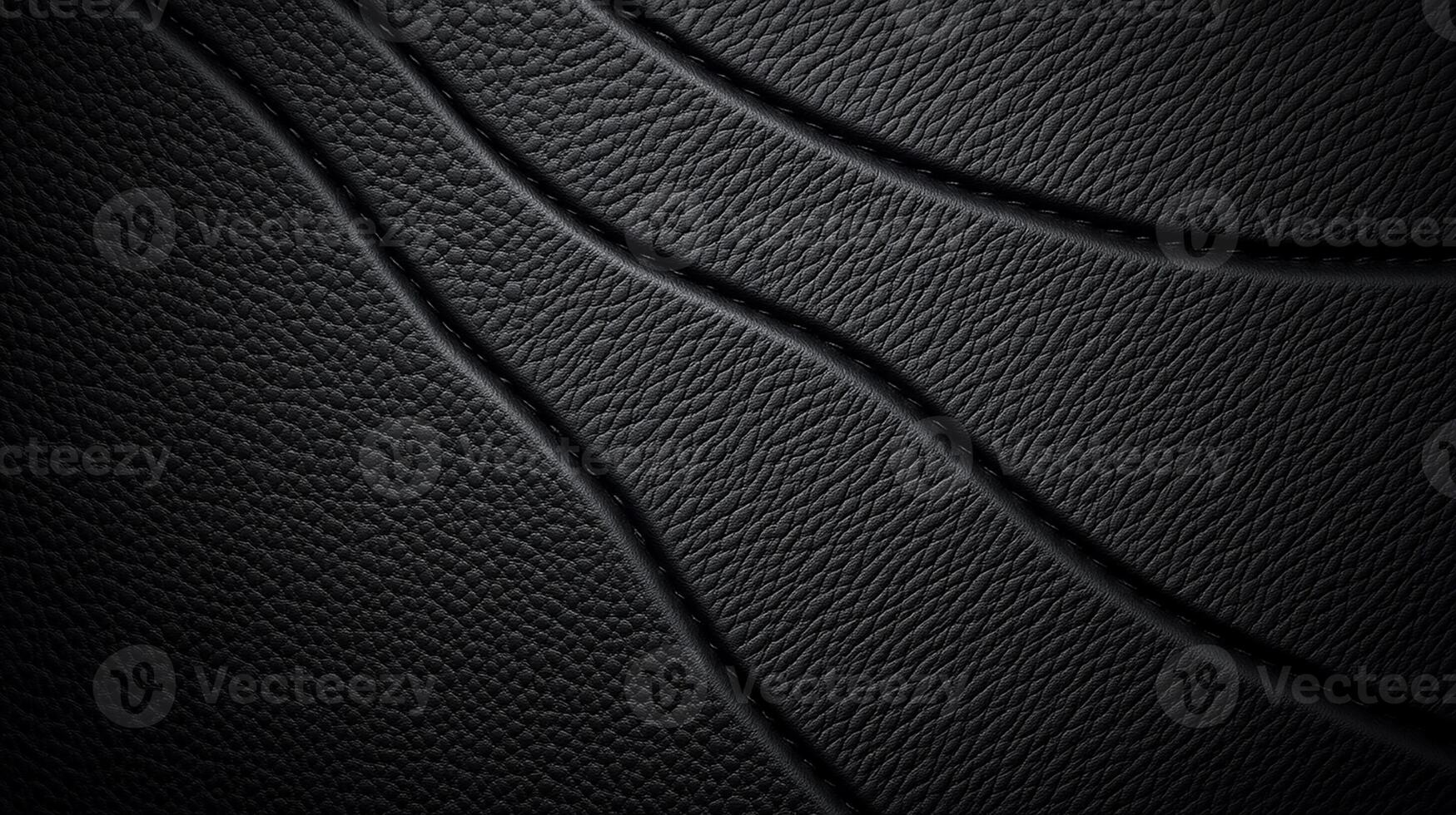 Black Leather Texture with Layered Abstract Design photo