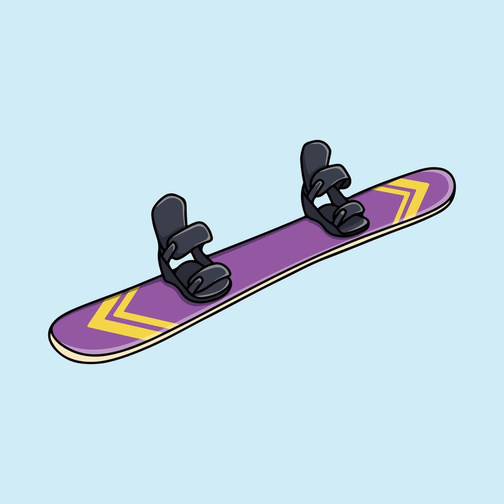 Purple Snowboard Illustration vector
