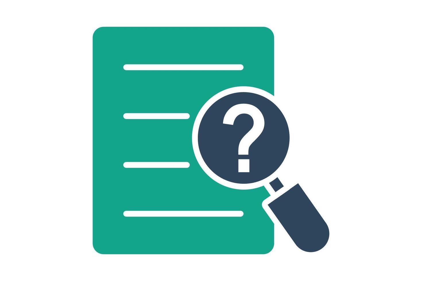 Investigation icon. solid icon style. icon related to law and justice. law elements illustration vector