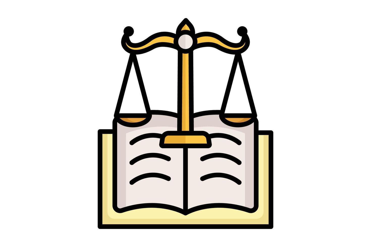 Constitution icon. colored outline icon style. icon related to law and justice. law elements illustration vector
