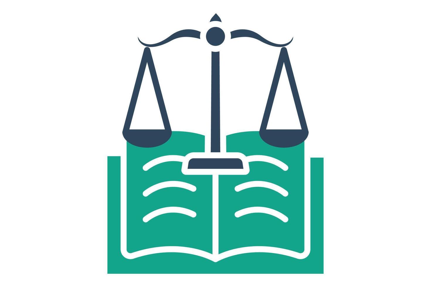 Constitution icon. solid icon style. icon related to law and justice. law elements illustration vector
