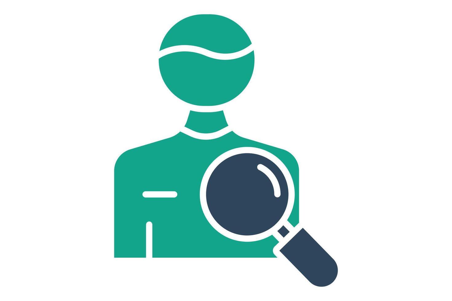 Clue icon. solid icon style. icon related to law and justice. law elements illustration vector