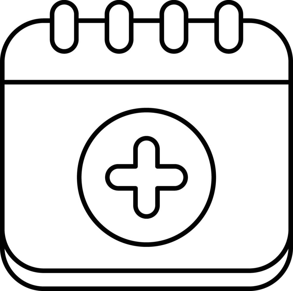 Add Calendar User Interface Line Icons Pack and Illustrations vector