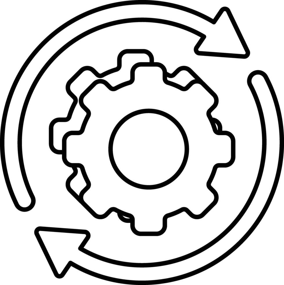 Automation User Interface Line Icons Pack and Illustrations vector