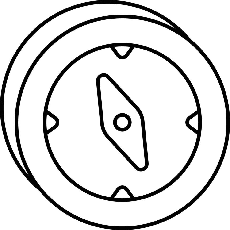 Compass User Interface Line Icons Pack and Illustrations vector