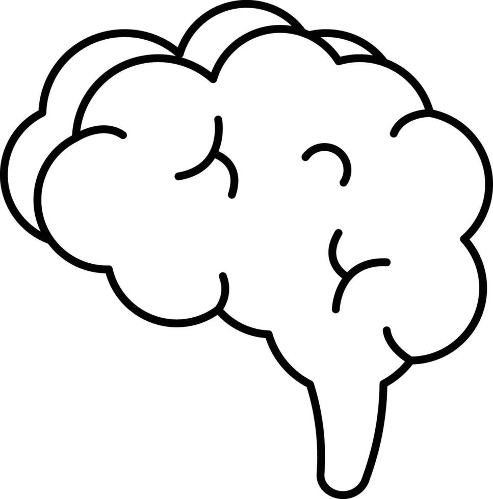 Brain User Interface Line Icons Pack and Illustrations vector