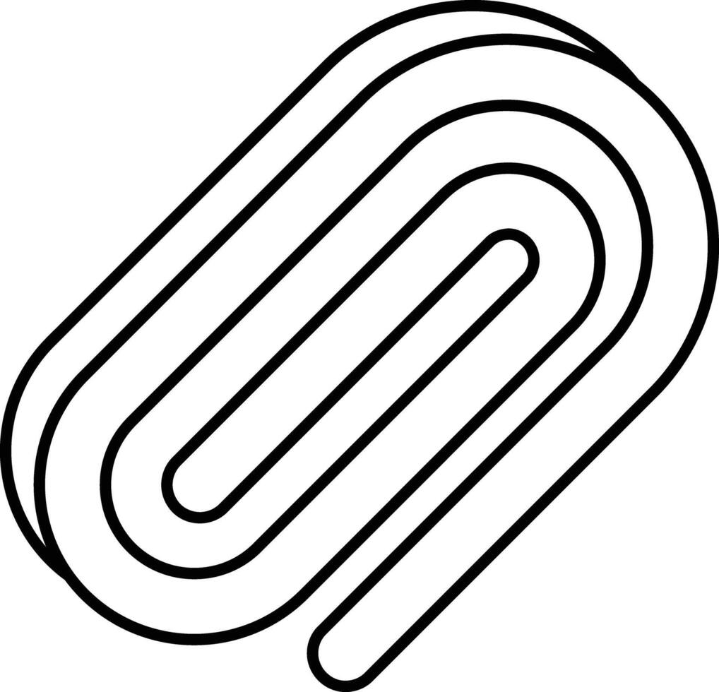 Paperclip User Interface Line Icons Pack and Illustrations vector