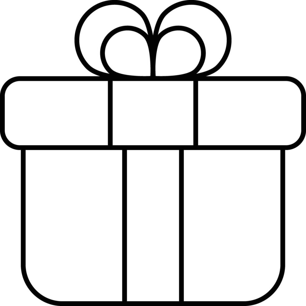 Gift Box User Interface Line Icons Pack and Illustrations vector