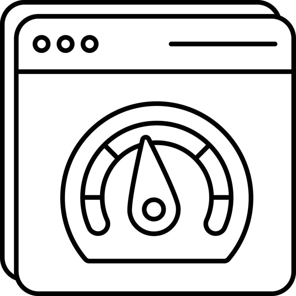 Web Speed Test User Interface Line Icons Pack and Illustrations vector