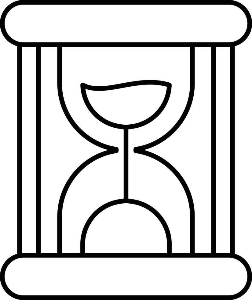 Hourglass User Interface Line Icons Pack and Illustrations vector