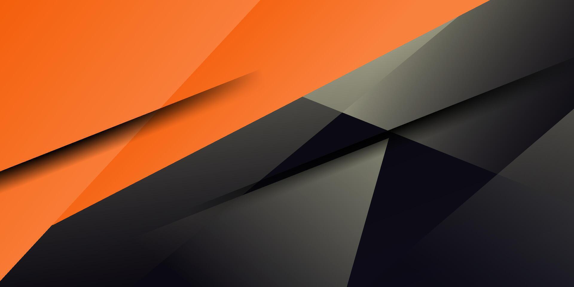 Orange and gray abstract background. Simple overlapping shapes color pattern. Eps10 vector
