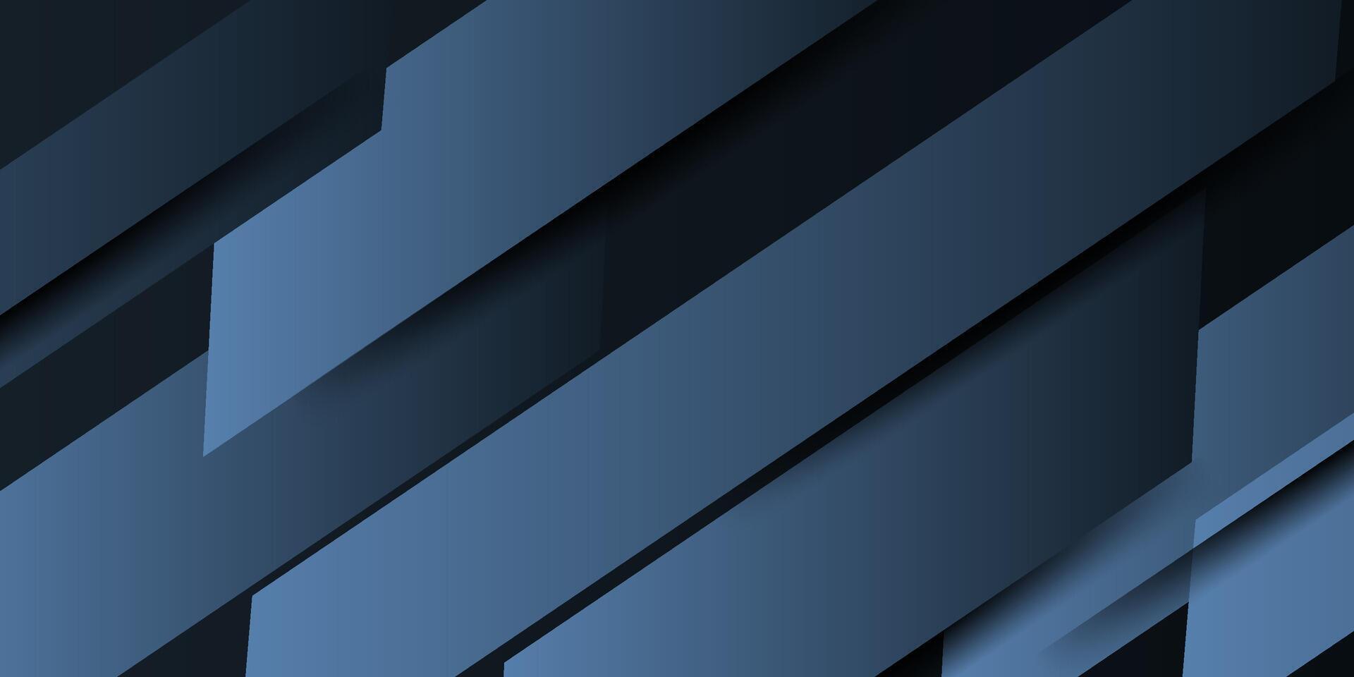 Abstract 3D background in dark blue overlapping colors. Simple background with shadow and line pattern. Eps10 vector