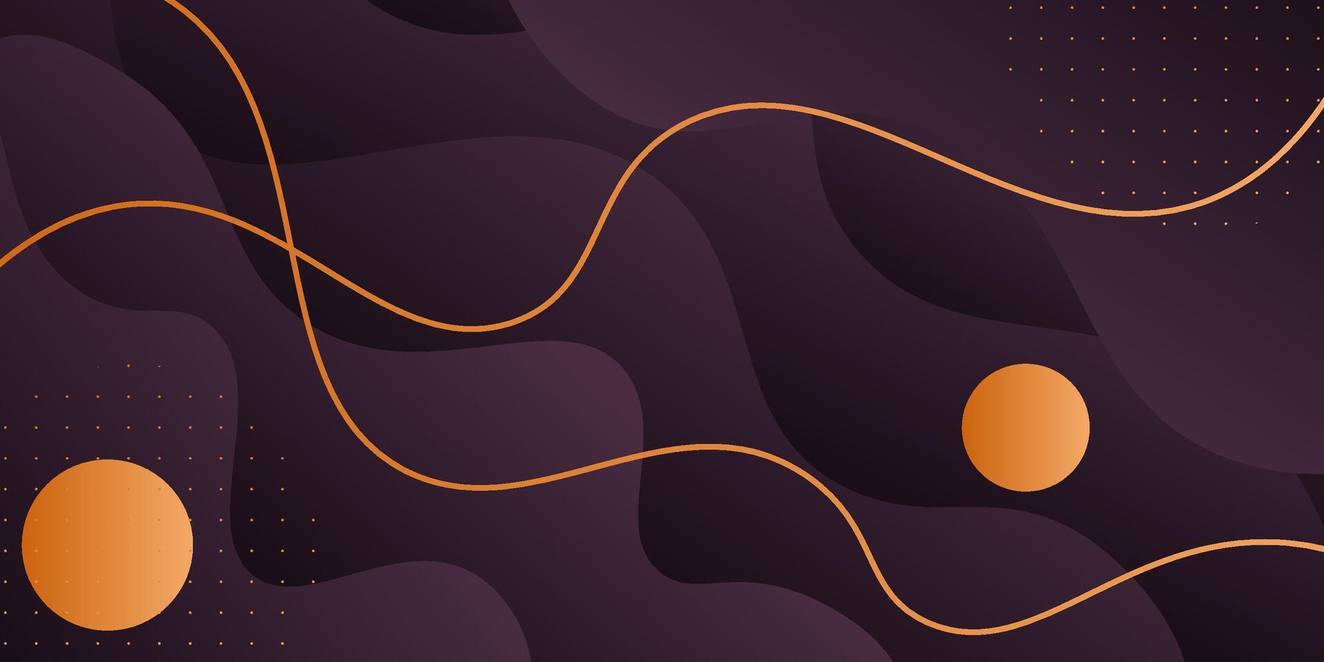 Realistic abstract dark purple 3D wave background. Cool wave and line pattern background. Eps10 vector