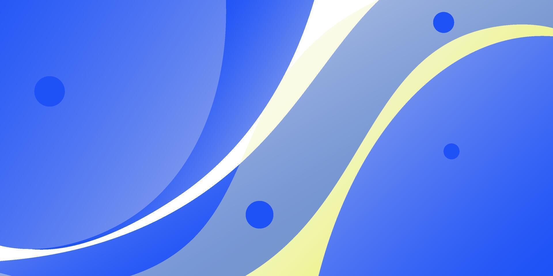 Simple blue geometric business banner design. Creative banner design with wave shape in the background. Simple horizontal banner. Eps10 vector