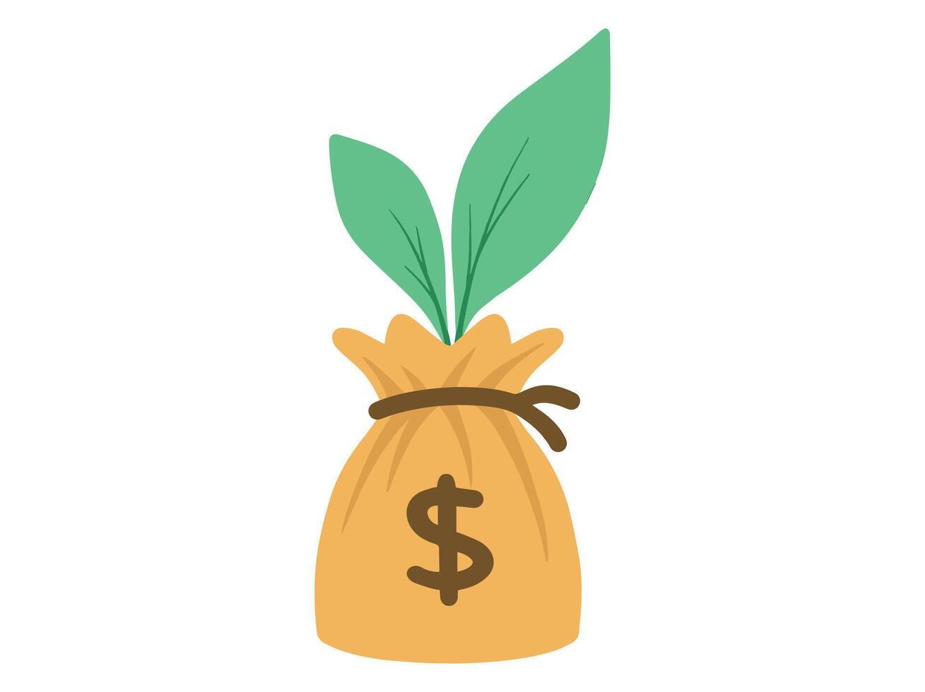 Money Bag Plant vector