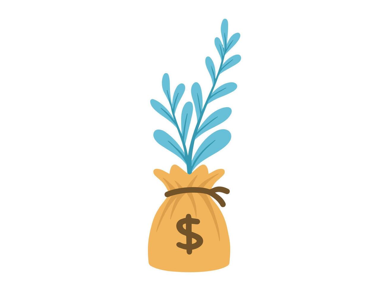 Tree Money Bag Clip Art vector