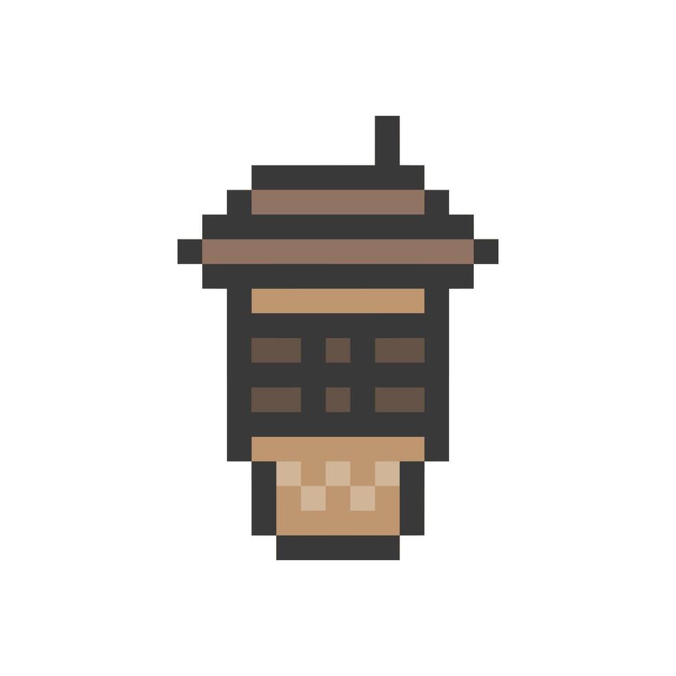 Pixel illustration of sweet refreshment vector