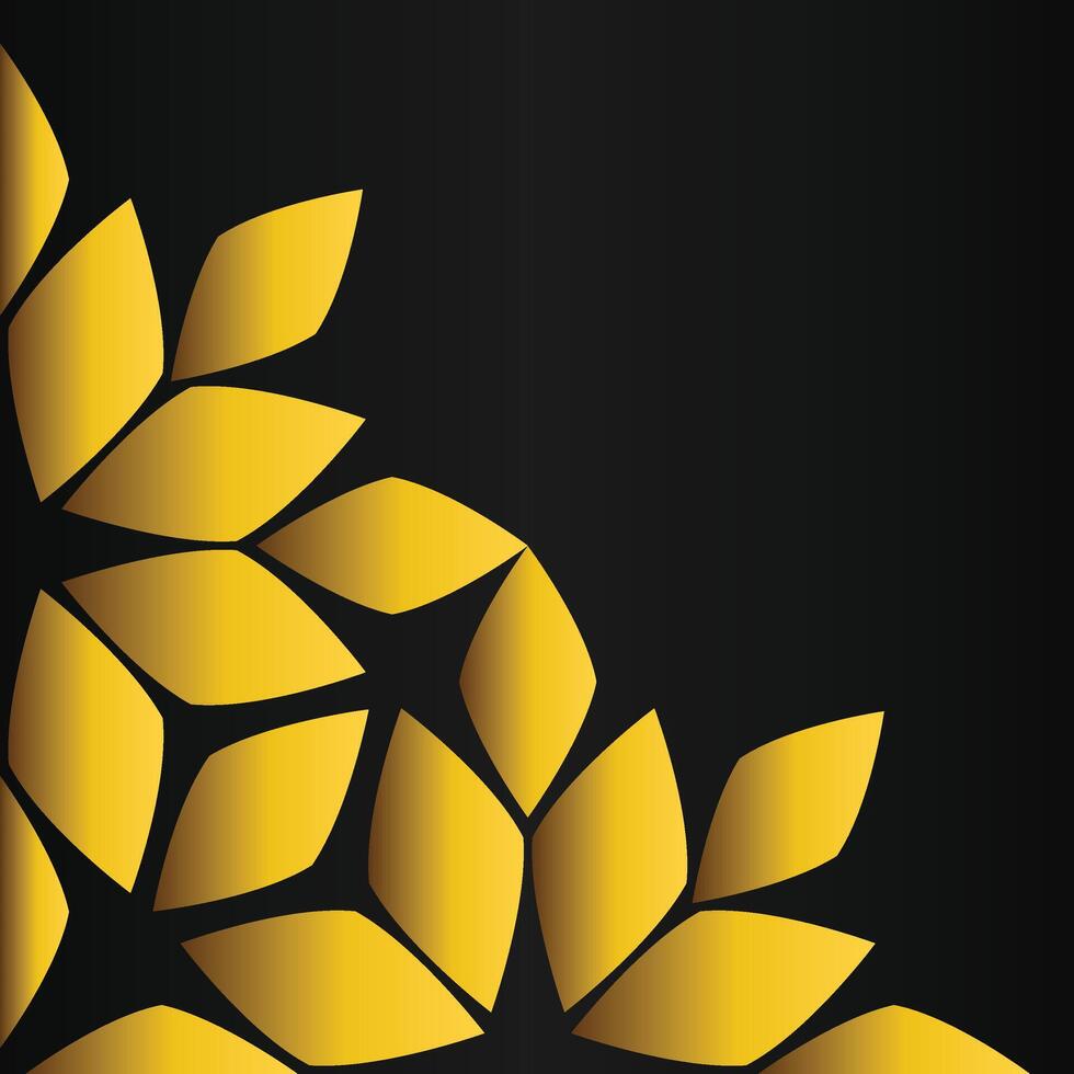 Black and Gold Contrast Art vector