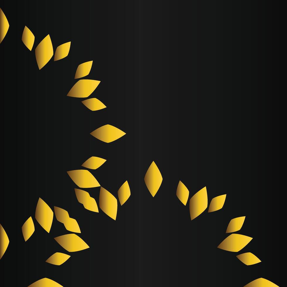 Dark and Golden Botanical Artwork vector