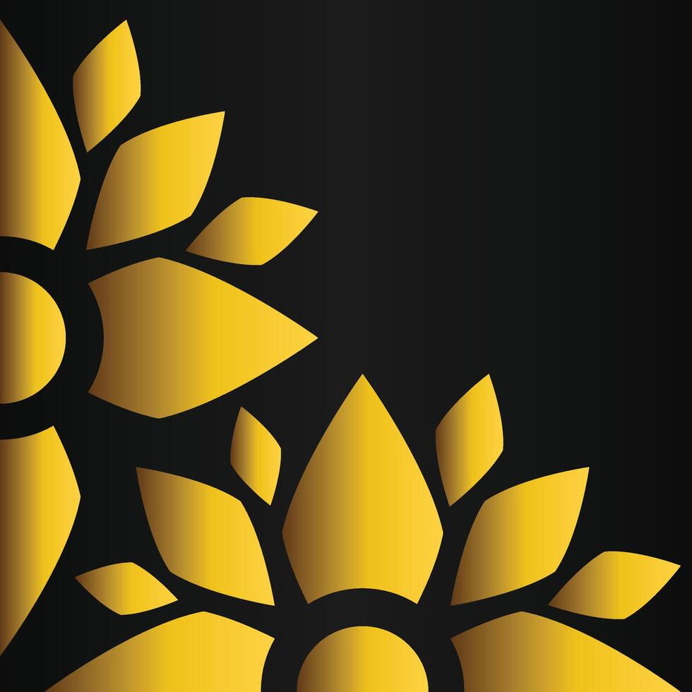 Sparkling Gold Leaves Design vector