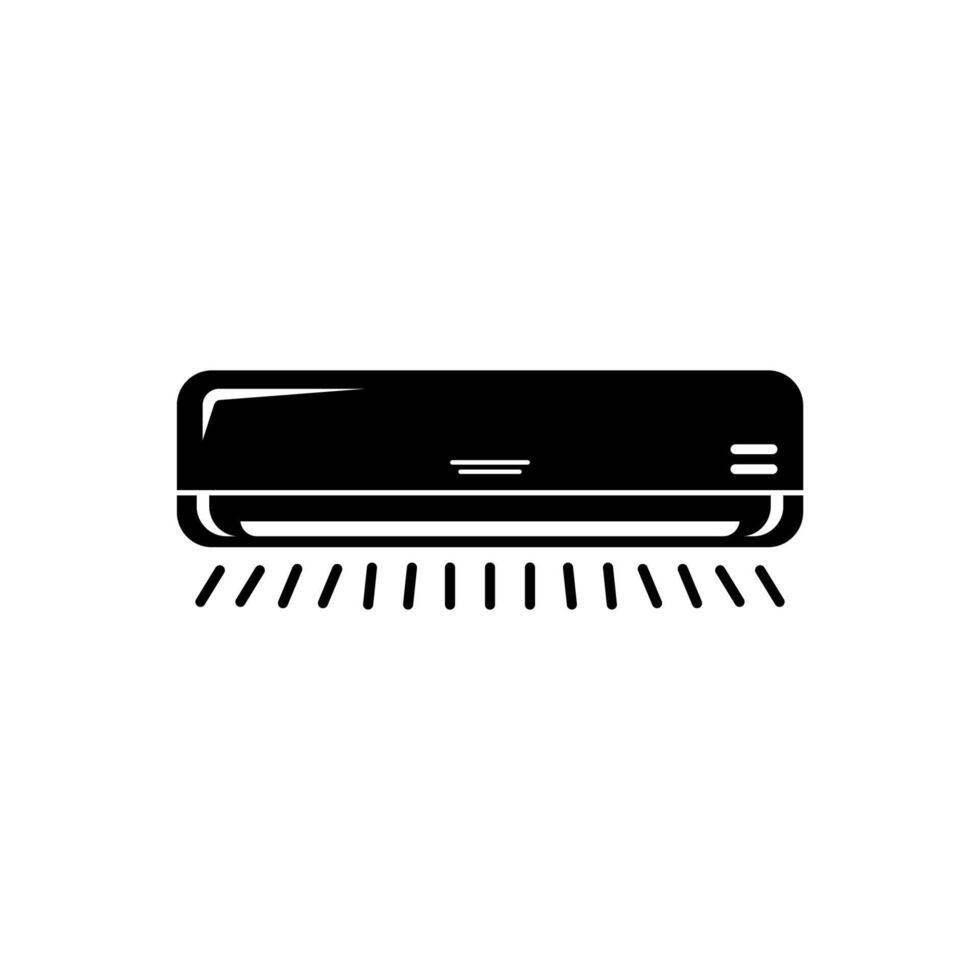 Air Conditioner Silhouette Simple Shape vector