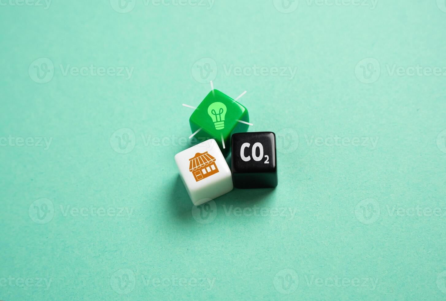 Business innovations that reduce carbon footprint and environmental impact. Meet eco-friendly goals. Sustainable energy, waste reduction, and carbon-neutral production photo