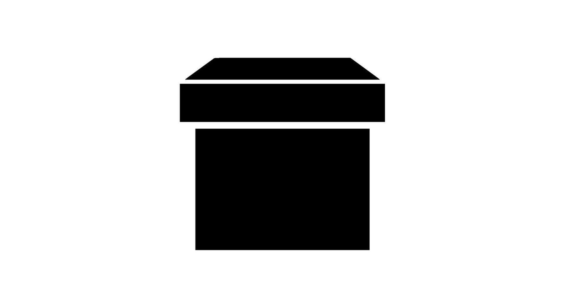 Monochromatic Geometric Column Icon vector