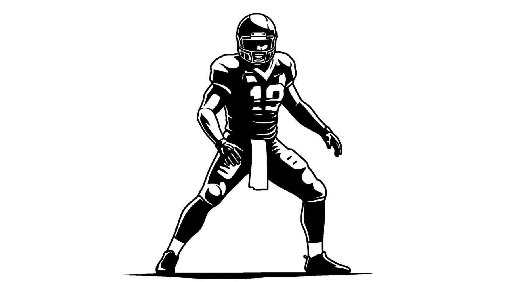 American Football Player Cool vector